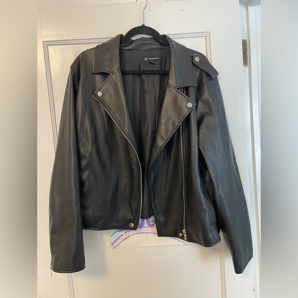 Black Faux Leather Jacket